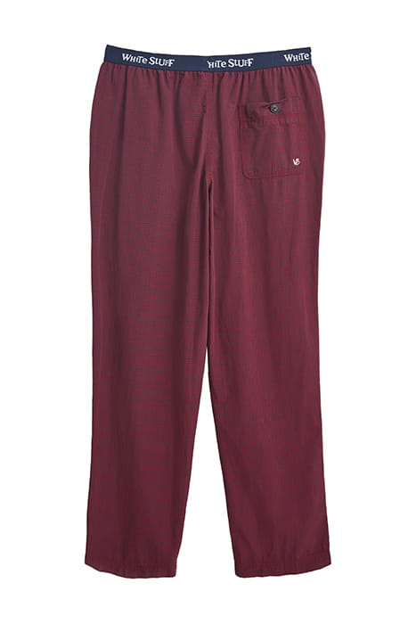BARDON CHECK POPLIN PJ BOTTOM ORANGE MULTI 6