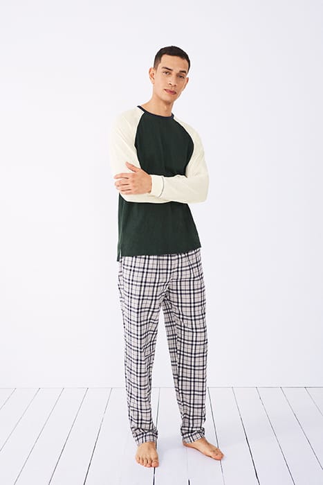 ROBBIE RAGLAN TEE GREEN MULTI 3