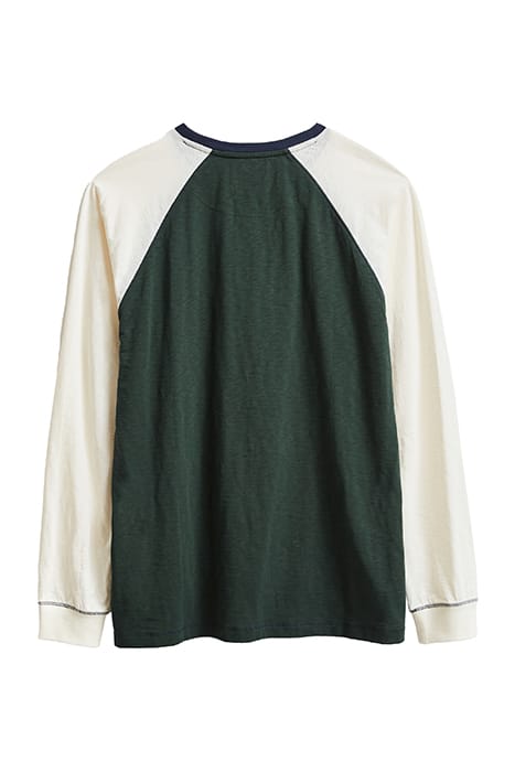 ROBBIE RAGLAN TEE GREEN MULTI 6