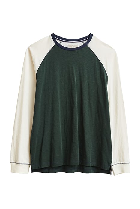 ROBBIE RAGLAN TEE GREEN MULTI 1