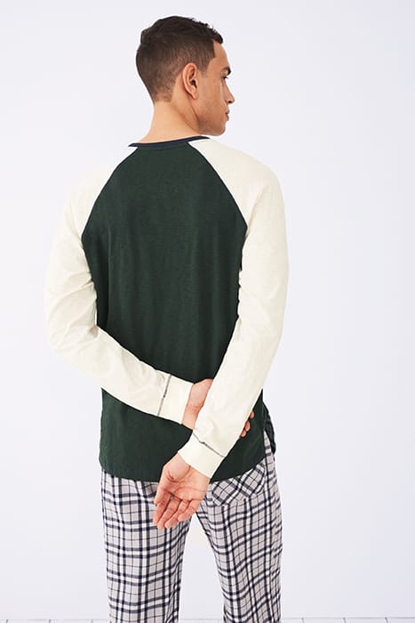 ROBBIE RAGLAN TEE GREEN MULTI 2