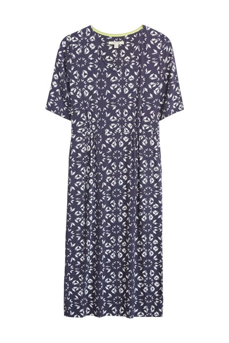 KARA ECO VERO JERSEY DRESS PURPLE MULTI 1