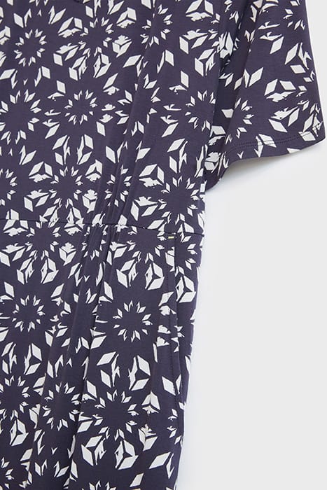 KARA ECO VERO JERSEY DRESS PURPLE MULTI 5