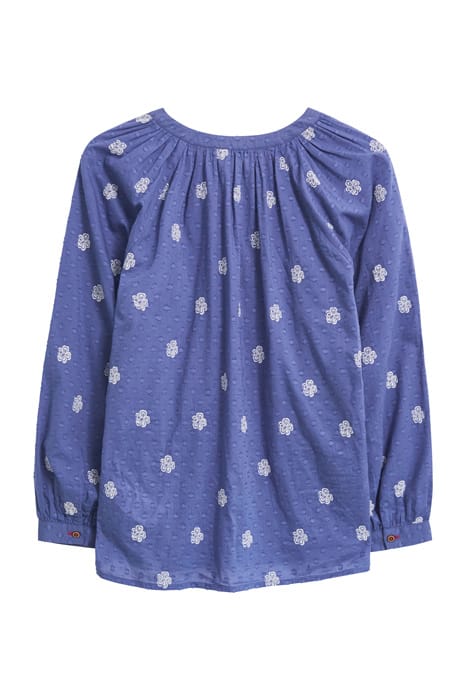 IDA COTTON EMBROIDERED SHIRT BLUE MULTI 2