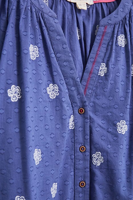 IDA COTTON EMBROIDERED SHIRT BLUE MULTI 3