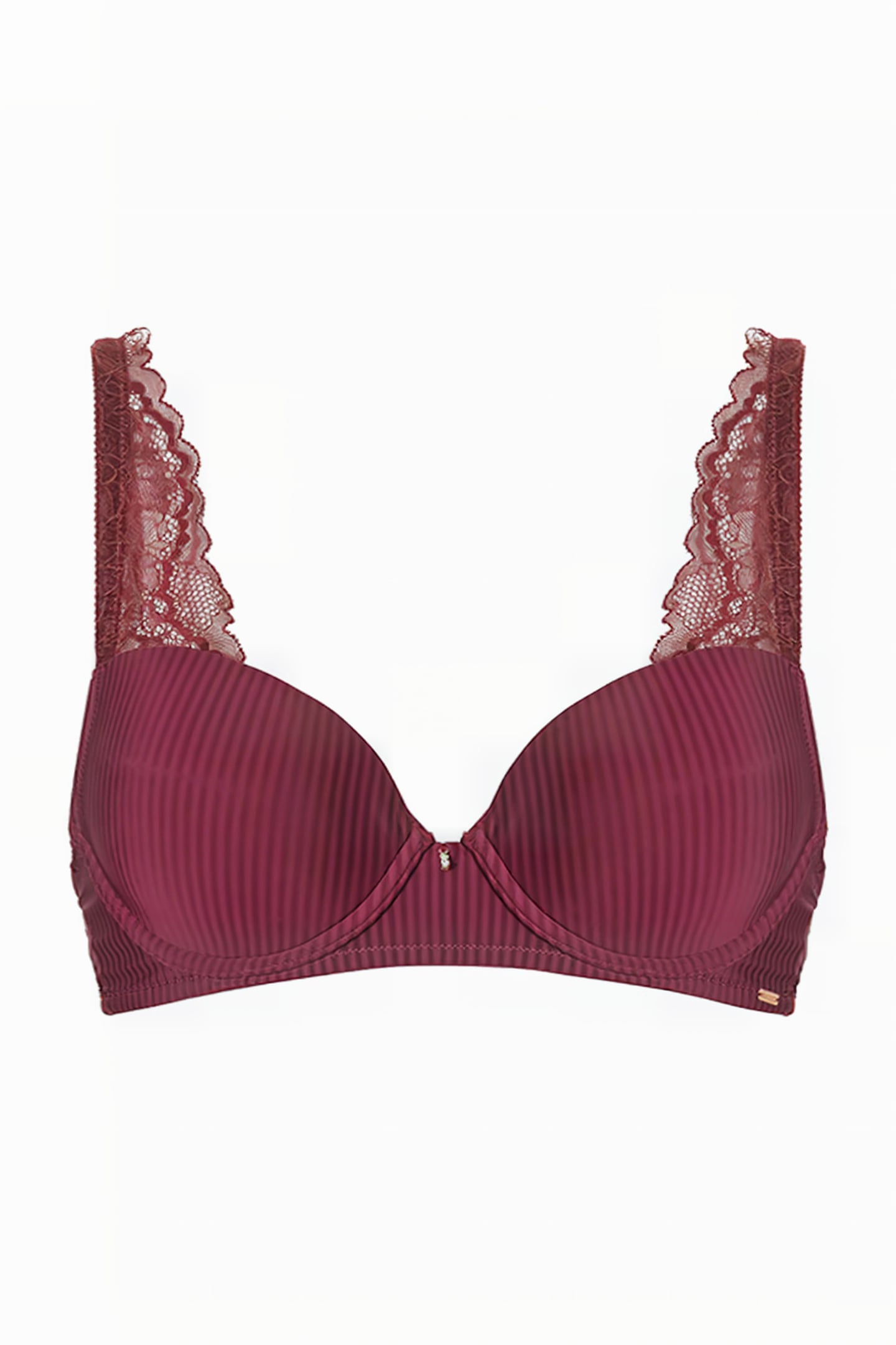 LI BRA T-SHIRT DONNA STRIPE LAC MAHOGANY 1