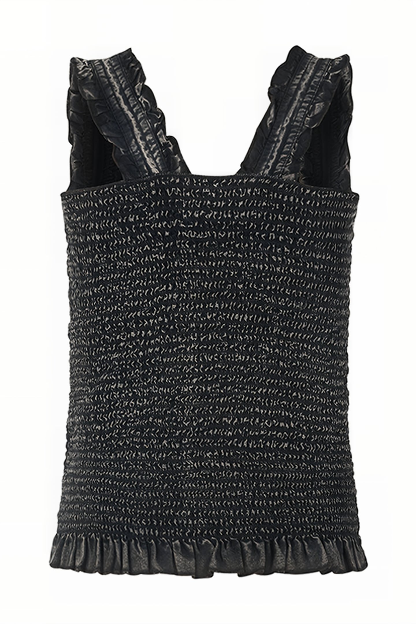 Ruffle top jill&mitch by shoeby darkgrey 2