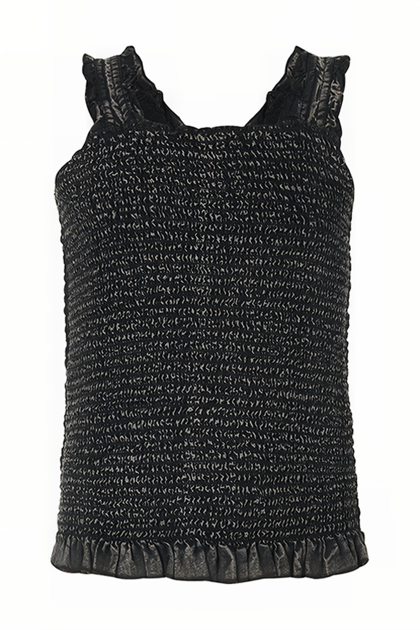Ruffle top jill&mitch by shoeby darkgrey 1