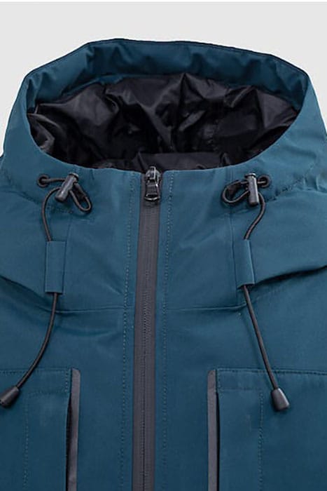 TEAL BLUE WATERPROOF PADDED JACKET 2