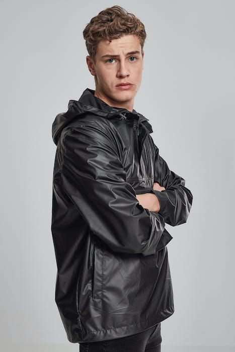 LIGHT PULL OVER JACKET BLACK 5