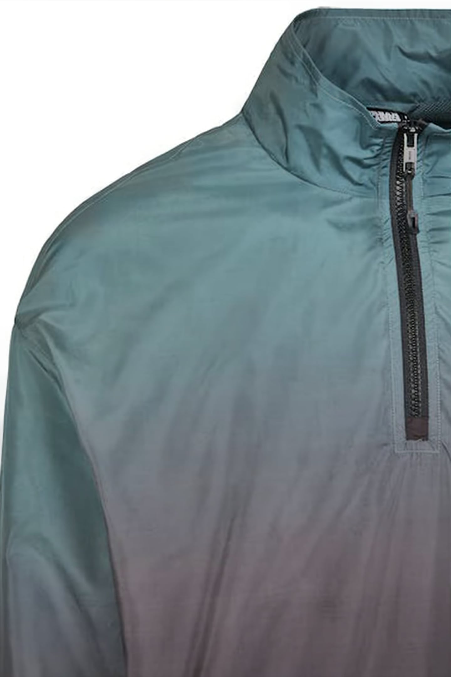GRADIENT PULL OVER JACKET BLACK/BOTTLEGREEN 9