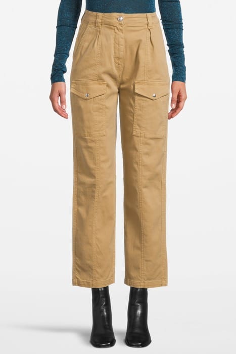 ACCAMPARE PANTALONE GABARDINA CORIANDER BEIGE 1