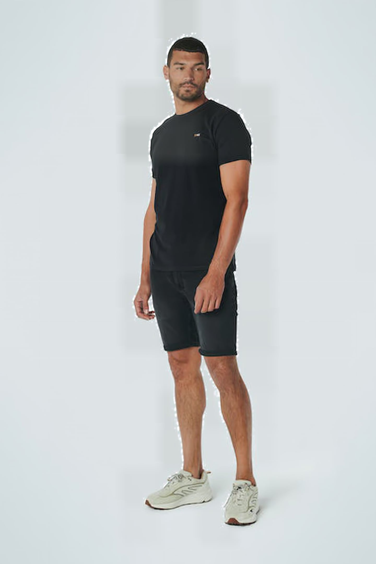 SHORT BLACK DENIM STRETCH RESPONSIBLE CHOICE BLACK DENIM 4