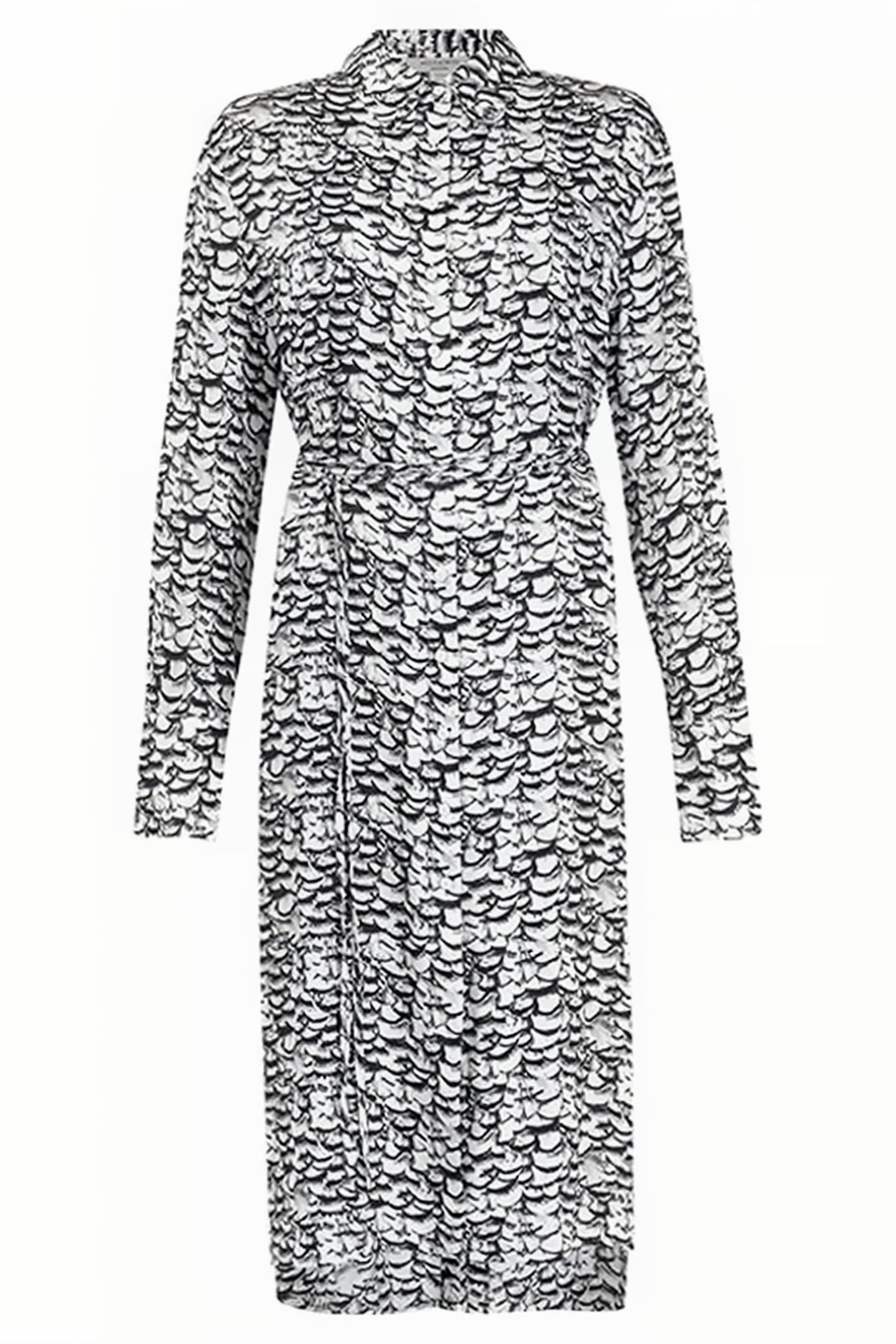 ANYA PLUME DRESS CHALK WHITE 1
