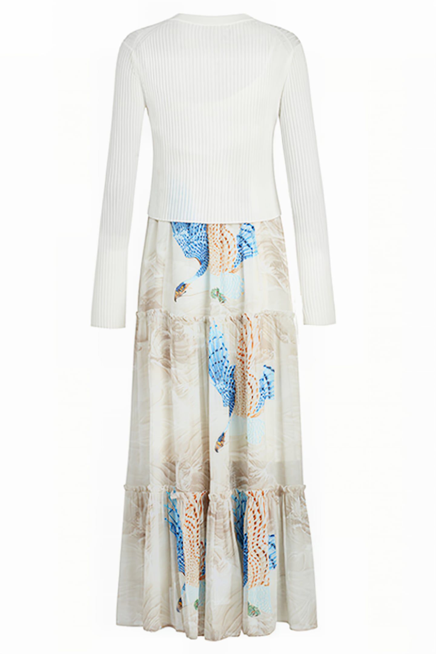 TILLY SWOOP DRESS ECRU WHITE 9