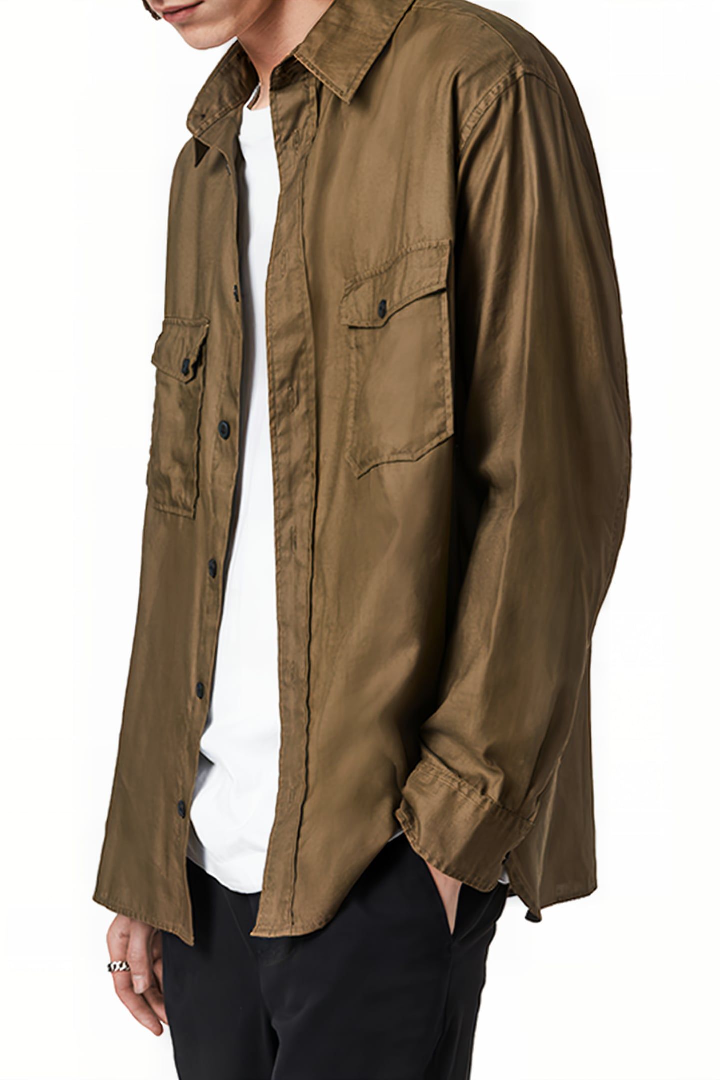 DIVISION LS SHIRT KHAKI GREEN 3