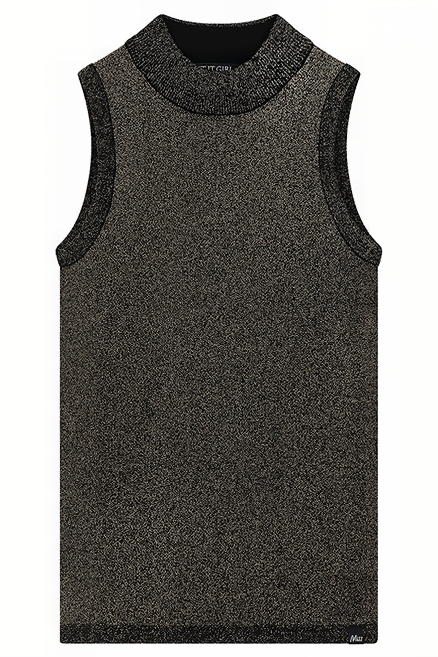 GWEN HALTER LUREX TOP BLACK GOLD 1
