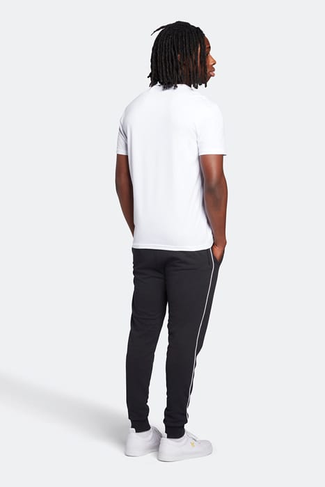 SWEATPANT WITH CONTRAST PIPING TRUE BLACK 2