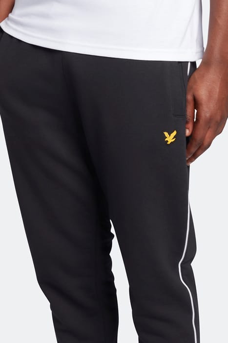 SWEATPANT WITH CONTRAST PIPING TRUE BLACK 4