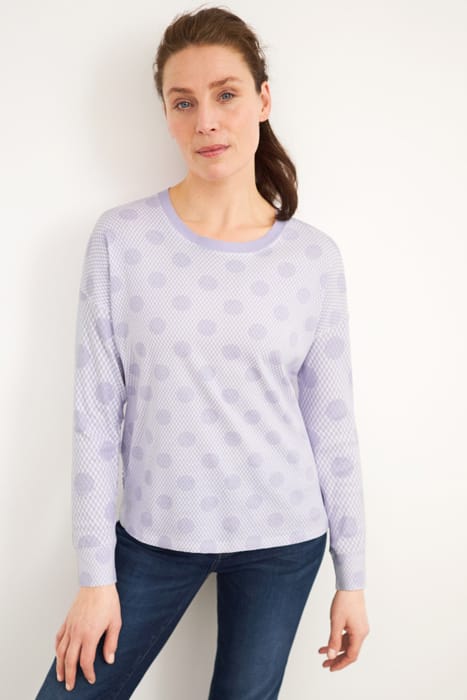 DULCY DROPPED SHOULDER TEE LIGHT PURPLE 2