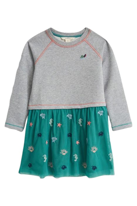 TIDALINE DRESS TEAL MLT 1