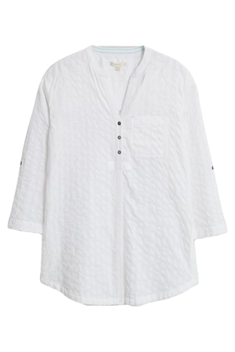 RHIANNON LONGERLINE SHIRT NAT WHITE 1