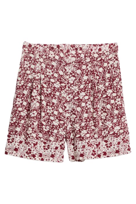 MATILDA CRINKLE SHORTS RED MULTI 1