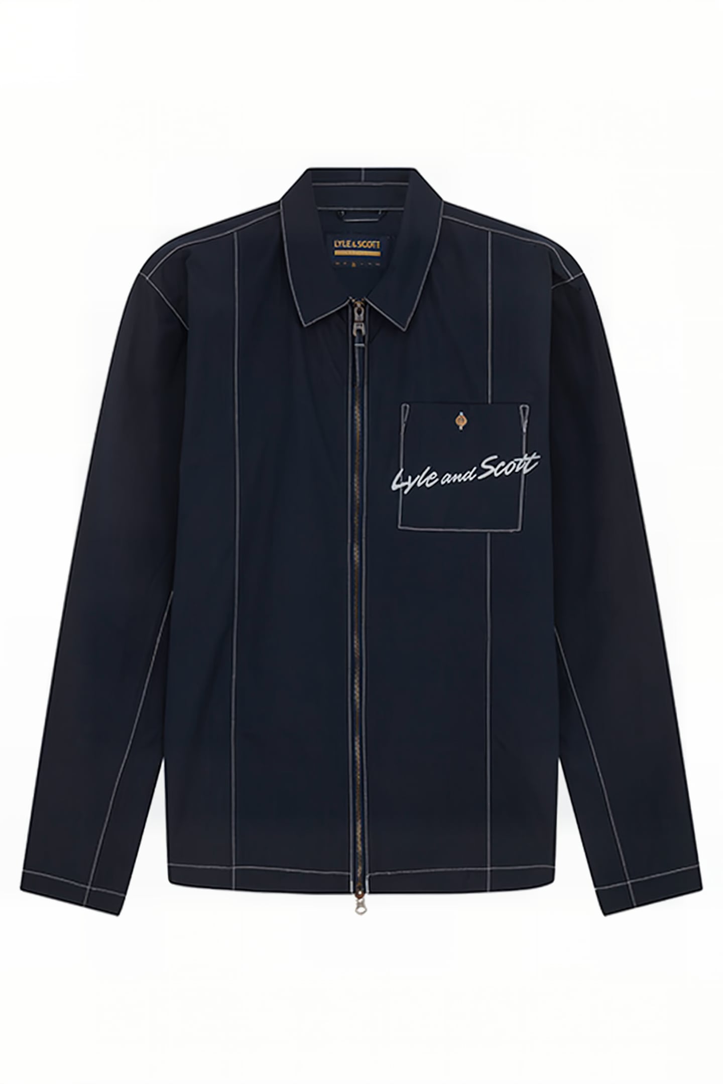 PANELLED OVERSHIRT DARK NAVY 4