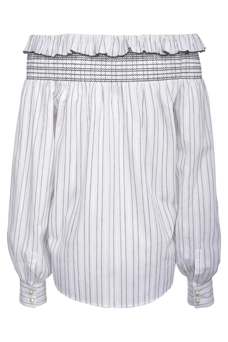 AFFRANTO BLUSA TELA OPERATA RI WHITE/BLACK 6