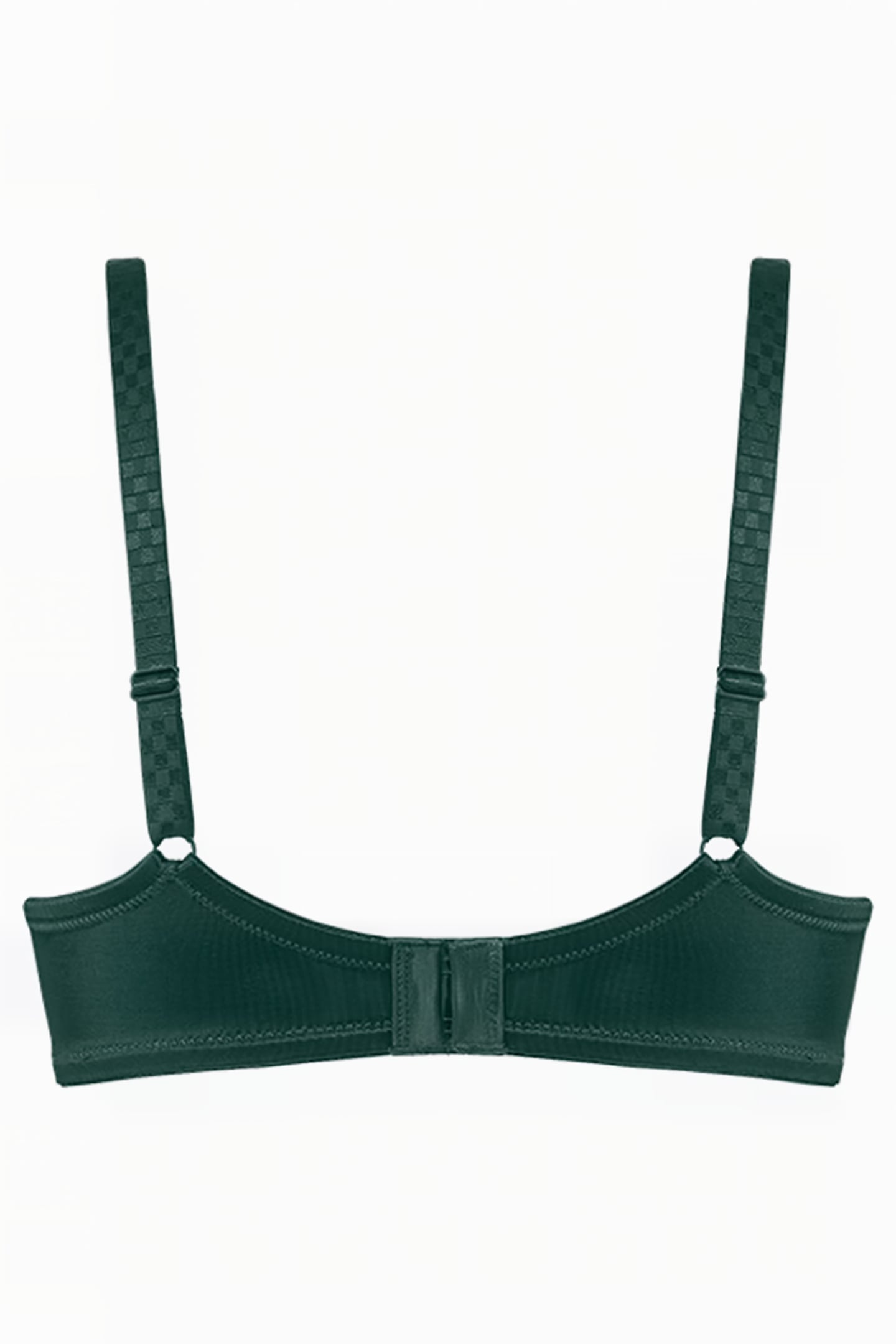 SPACE ODYSSEY CHECKERED PINE GREEN BALCONY BRA 4