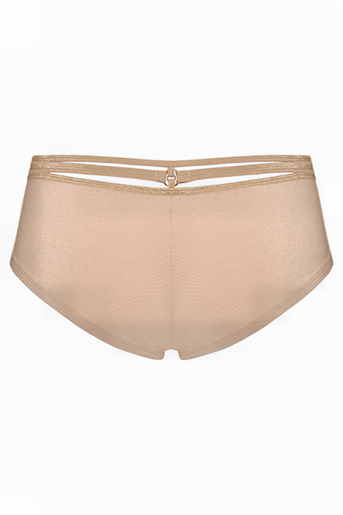 SPACE ODYSSEY SAND AND GOLDEN LUREX BRAZILIAN SHORTS 4