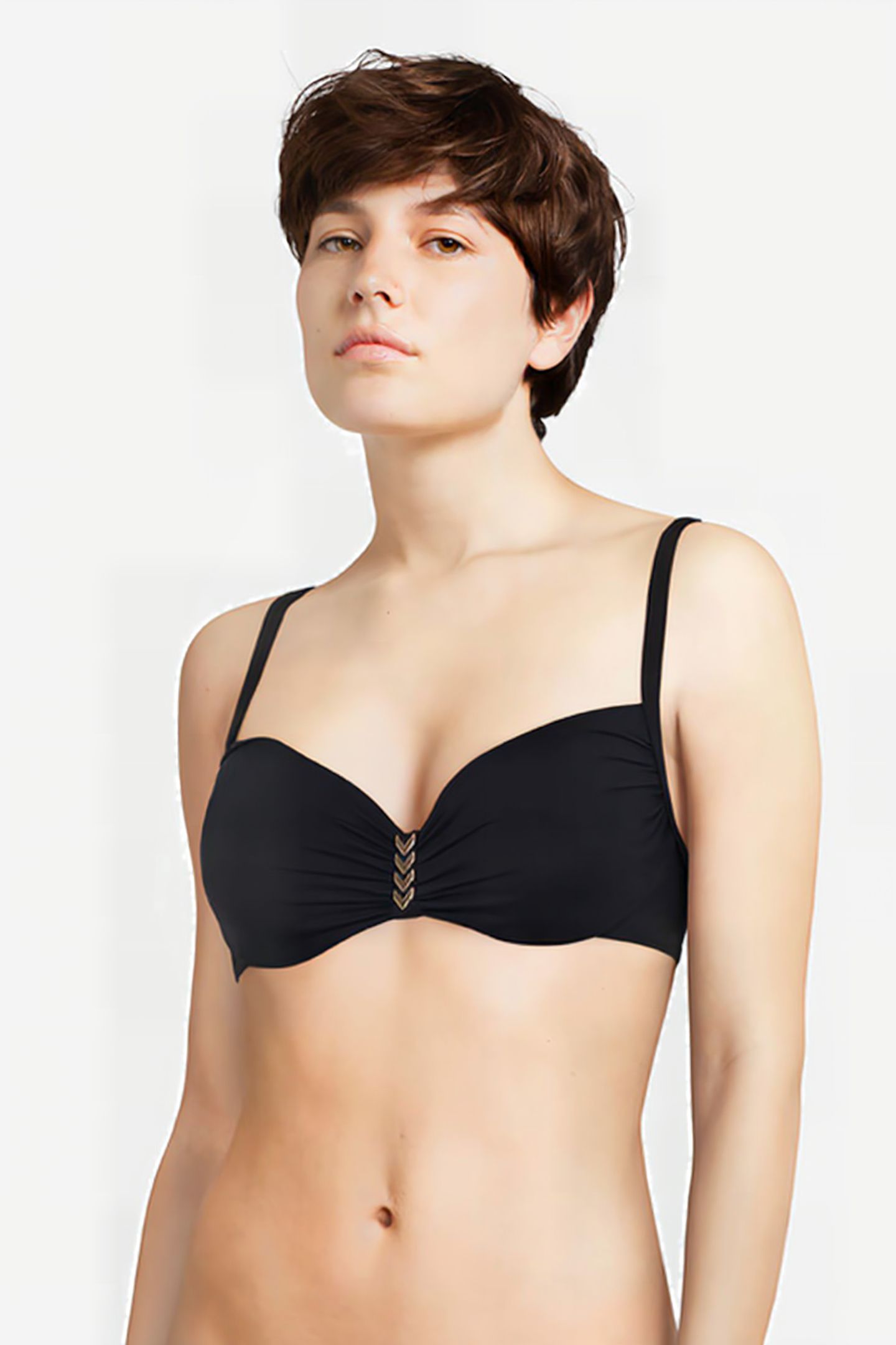 SW BRA TSHIRT HALF CUP BABETTE UNI BLACK 2