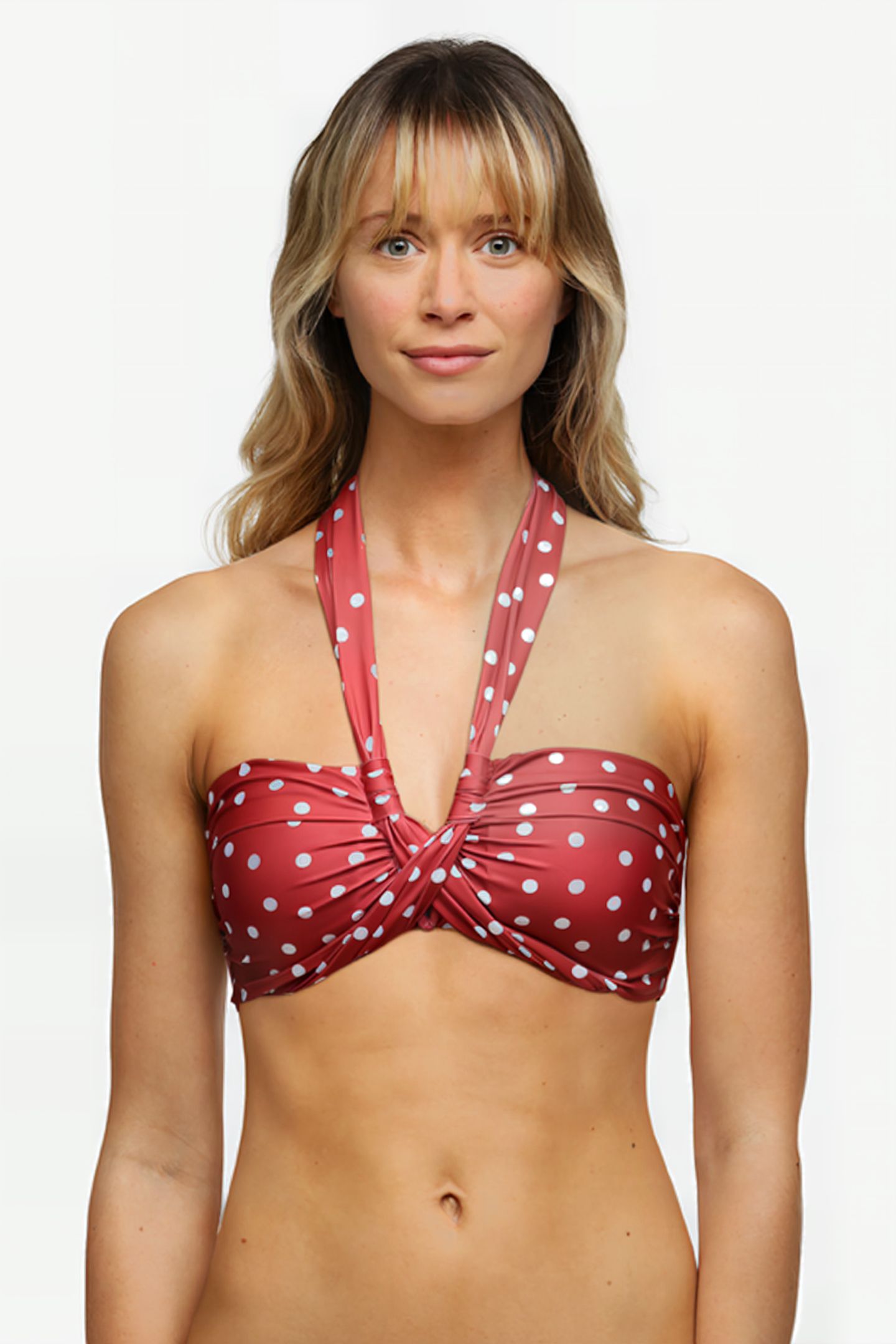 SW BRA WF TSHIRT BANDEAU SIENNA DAISY D POLKA DOTS PRINT 2
