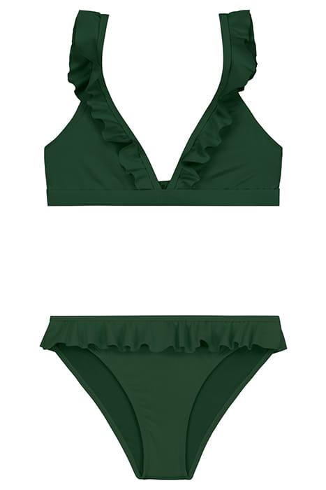 GIRLS BELLA BIKINI SET HUNTER GREEN 1