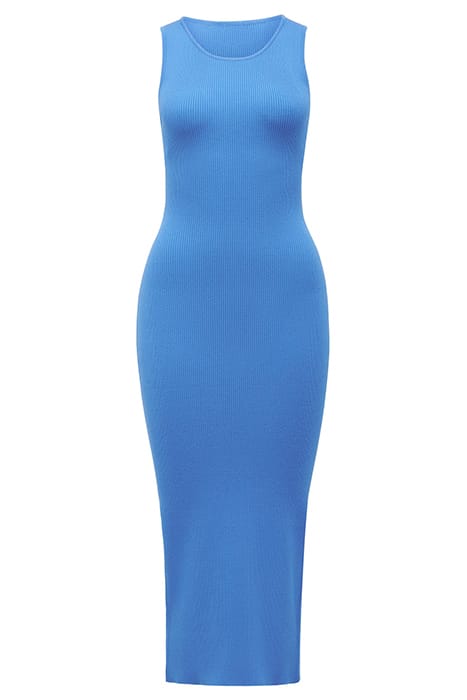 BECKY OPEN BACK MIDI KNIT DRESS TRUE BLUE 5