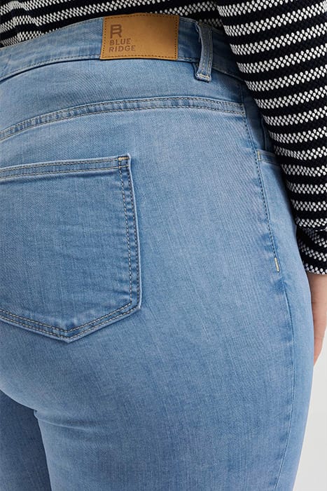 DAMES HIGH RISE SKINNY JEANS MET STRETCH - CURVE BLUE 5