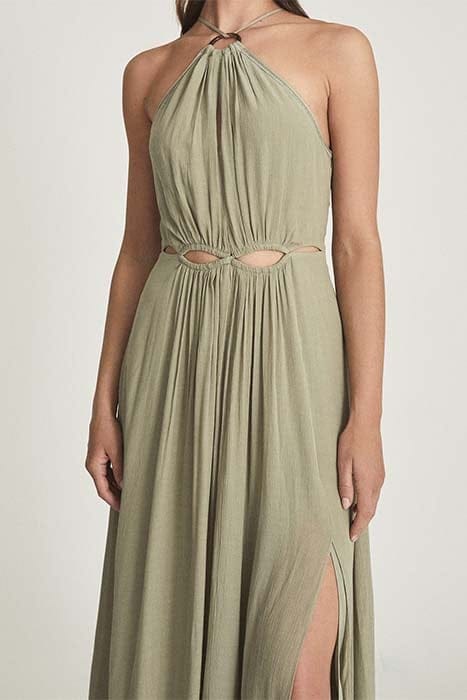 MARTA MIDI DRESS — KHAKI 3