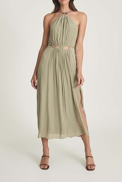 MARTA MIDI DRESS — KHAKI 1