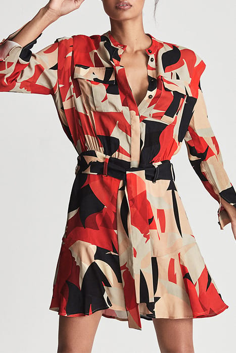 THEO RED SHIRT DRESS 1