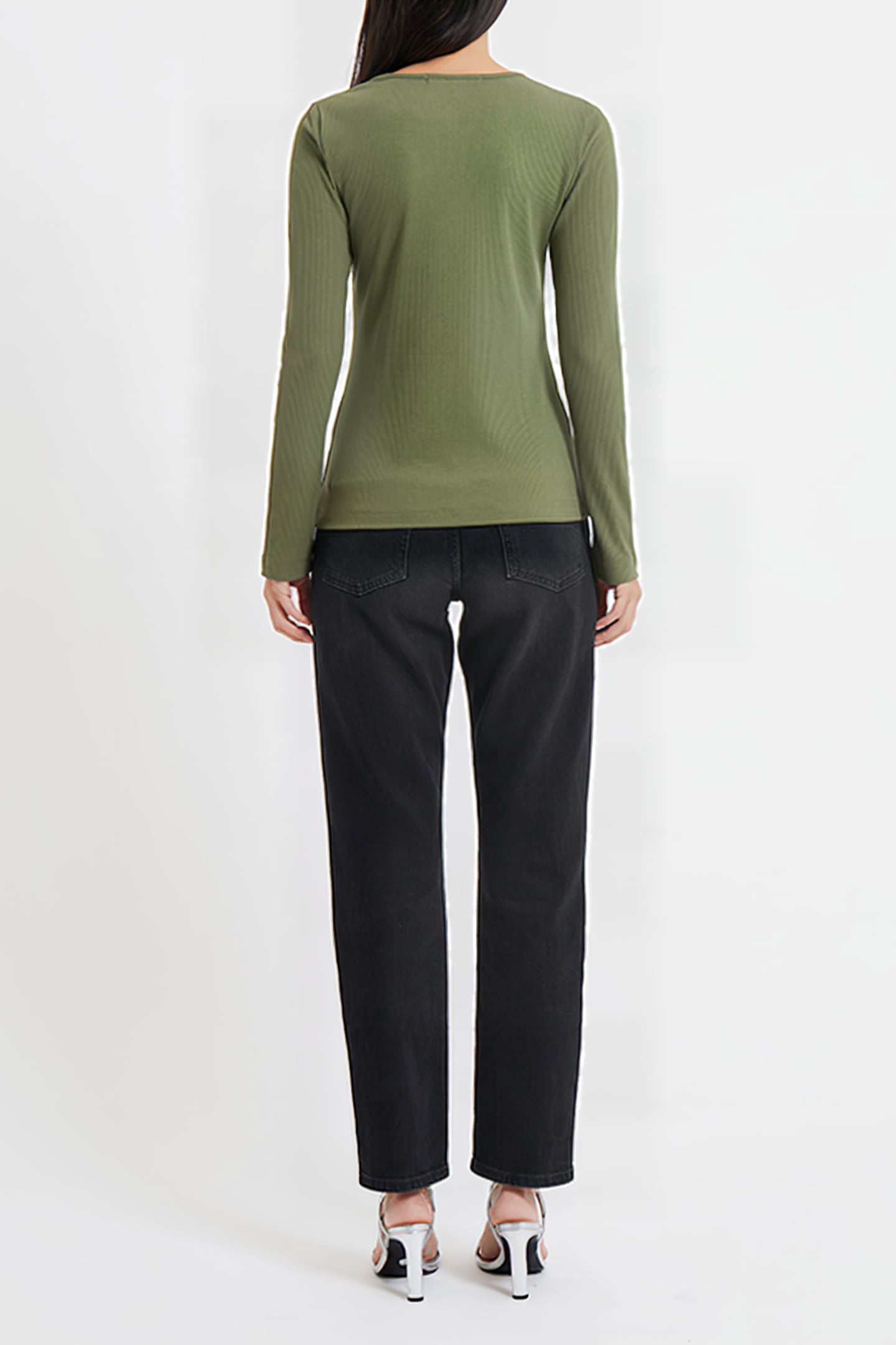 SCOOP RIB L/S KHAKI 3