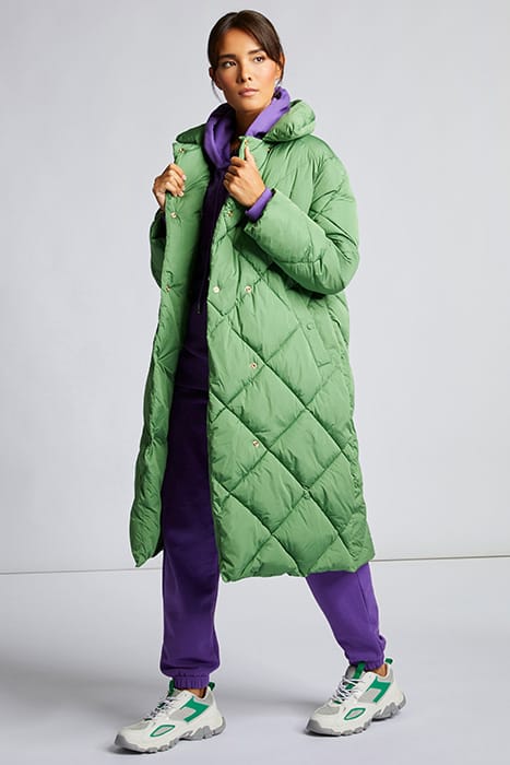QUILTED NYLON COAT EVERGREEN 2