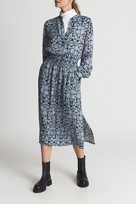 TRINA SHIRT DRESS — BLUE 1
