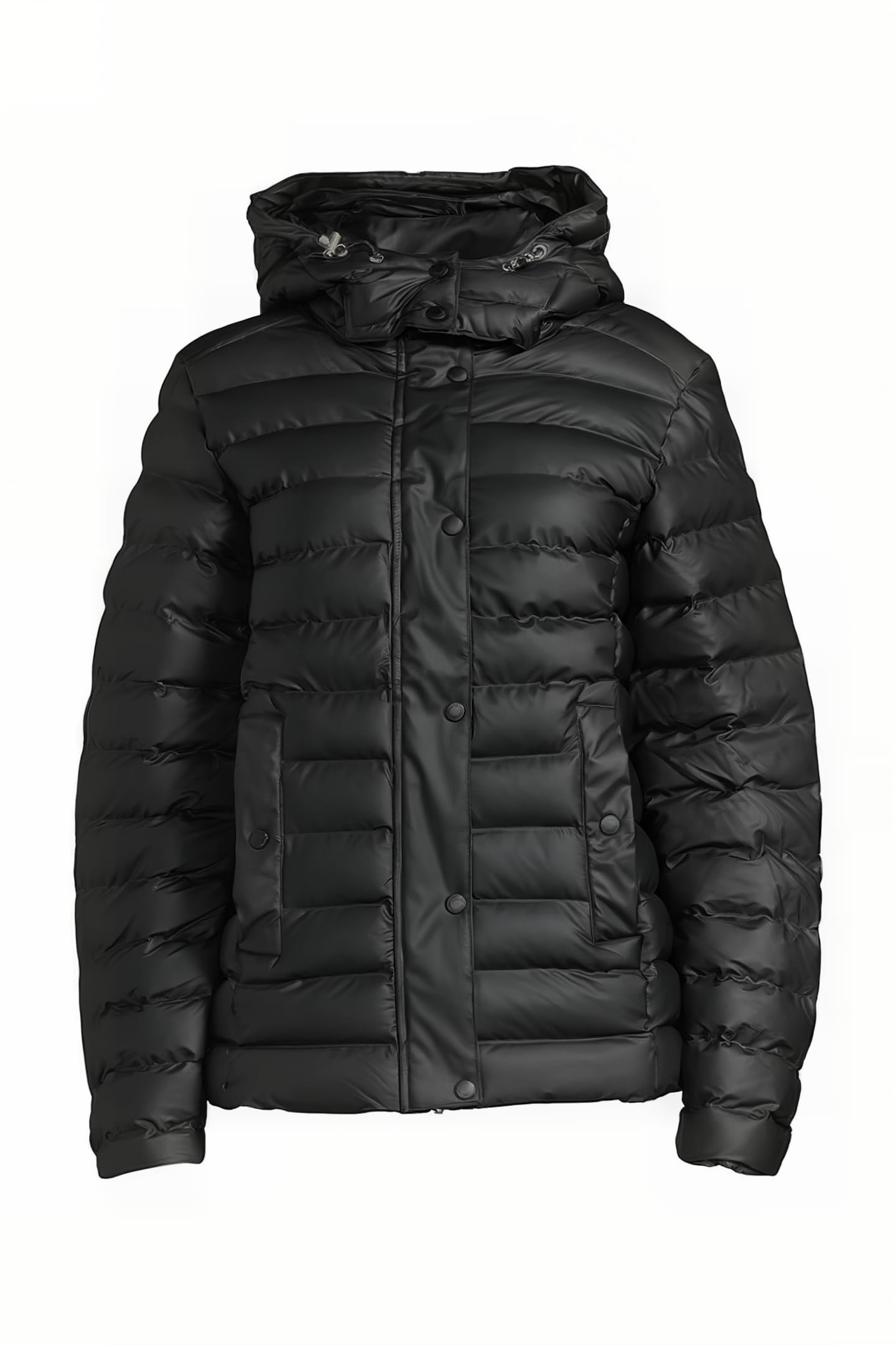 10 RAINP01 PADDED RAIN JACKET BLACK 1