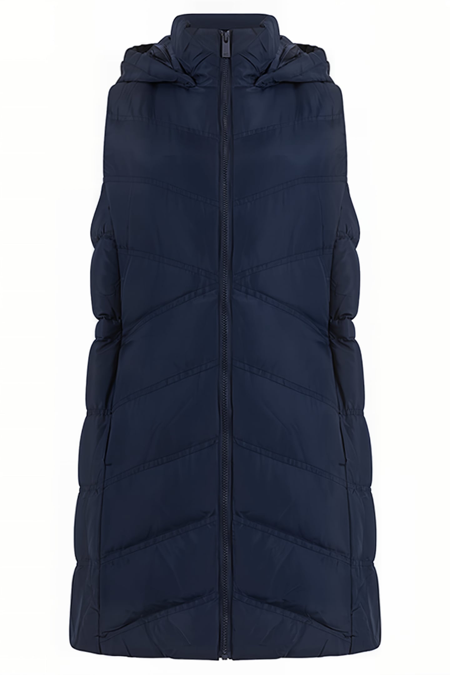GILET ROW HOOD MID DARK NAVY 1
