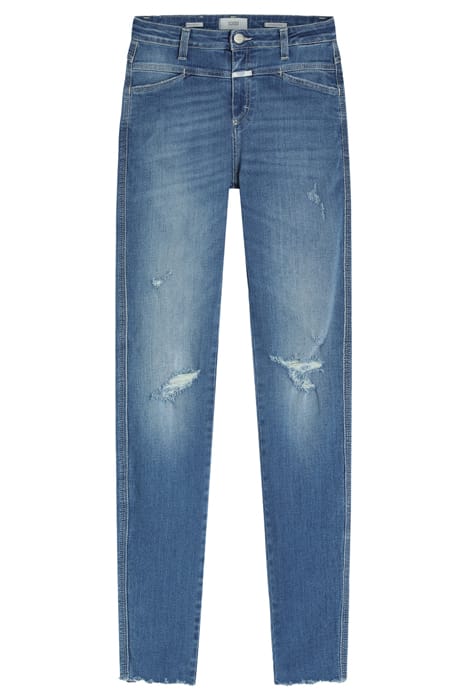 CLOSED WOMEN SKINNY PUSHER LONG JEANS MID BLUE 6