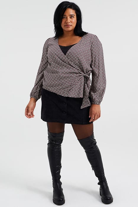 LADIES TRANSSHIPMENT BLOUSE WITH DESSIN - CURVE MULTI-COLOUR 4