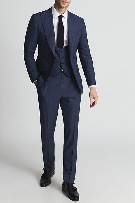 MILLENNIUM WAISTCOAT — INDIGO PUPPYTOOTH 5