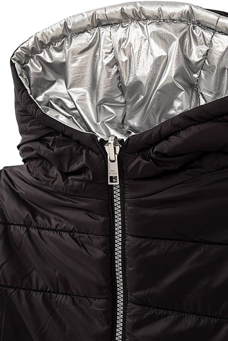 GIRL’S SILVER AND BLACK REVERSIBLE BODYWARMER SILVER / BLACK 6