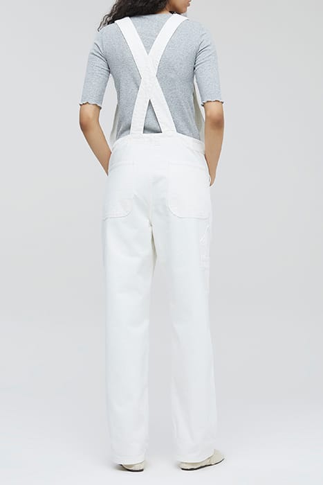 WOMEN DUNGAREE JEANS CREME 2
