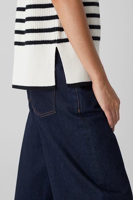 STRIPED VEST KNITS IVORY 5
